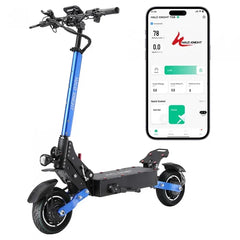 Hulajnoga elektryczna Halo Knight T108 10-calowe opony drogowe, silnik 1000W*2, maks. prędkość 65km/h - Czarny - hulajmax.app