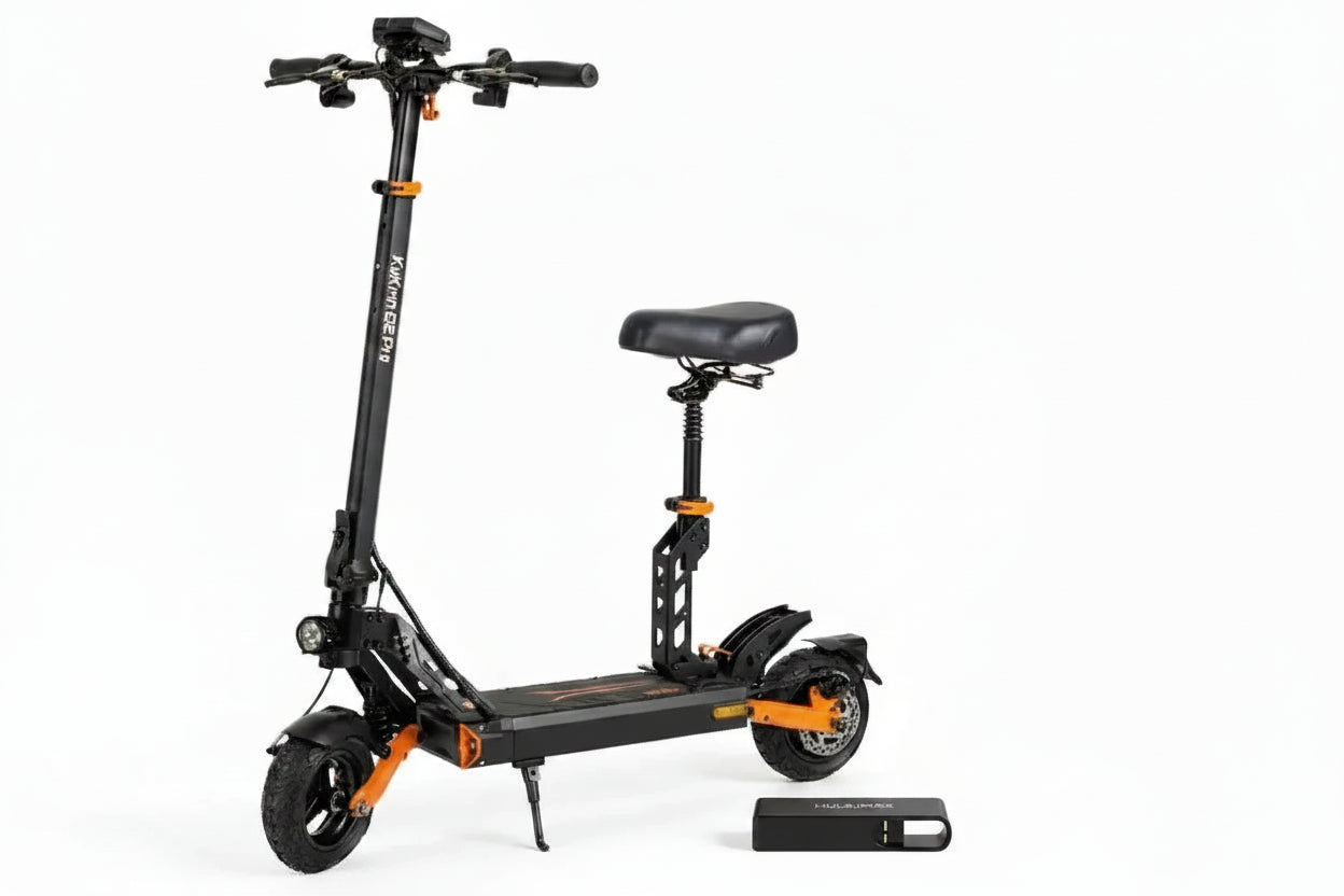 Hulajnoga elektryczna KuKirin G2 PRO Wersja Ulepszona 2024 - Silnik 600W 15.6Ah Opony 9 Cali 45km/h – Czarna Pomarańczowa - hulajmax.app