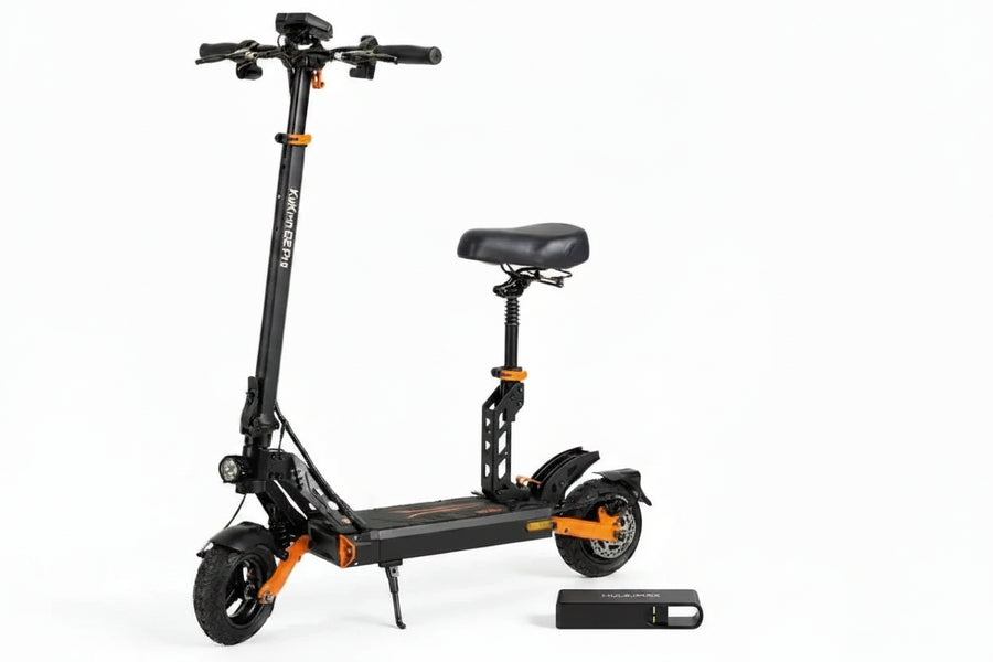 Hulajnoga elektryczna KuKirin G2 PRO Wersja Ulepszona 2024 - Silnik 600W 15.6Ah Opony 9 Cali 45km/h – Czarna Pomarańczowa - hulajmax.app