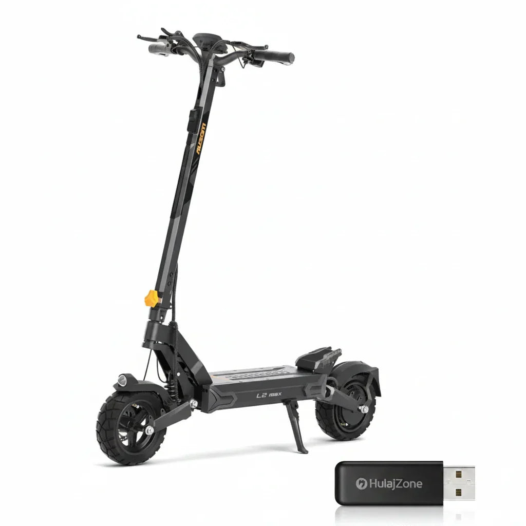Jednosilnikowa składana hulajnoga elektryczna Ausom L2 Max, silnik 1000W, 50km/h, bateria 48V 20,8Ah, opony bezdętkowe 10x3 cali - hulajmax.app