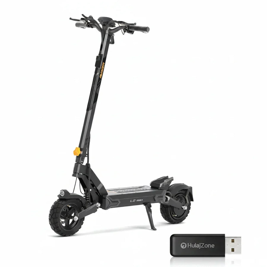 Jednosilnikowa składana hulajnoga elektryczna Ausom L2 Max, silnik 1000W, 50km/h, bateria 48V 20,8Ah, opony bezdętkowe 10x3 cali - hulajmax.app