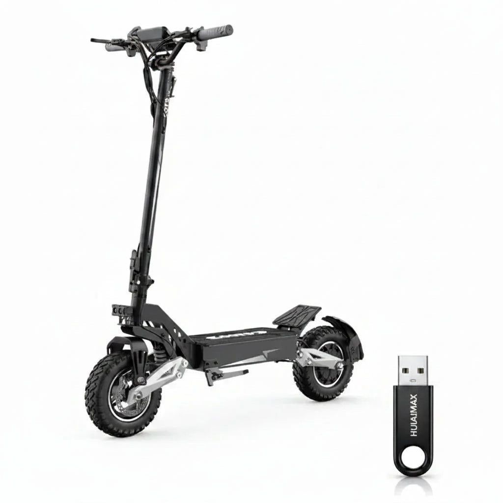 OOTD T10 Składana hulajnoga elektryczna, silnik 500W, bateria 48V 18Ah, 11-calowe opony, maks. prędkość 50km/h - hulajmax.app