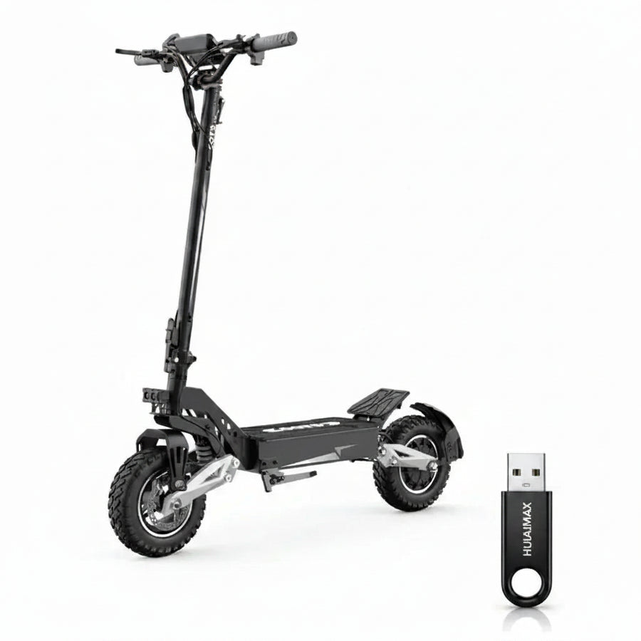 OOTD T10 Składana hulajnoga elektryczna, silnik 500W, bateria 48V 18Ah, 11-calowe opony, maks. prędkość 50km/h - hulajmax.app