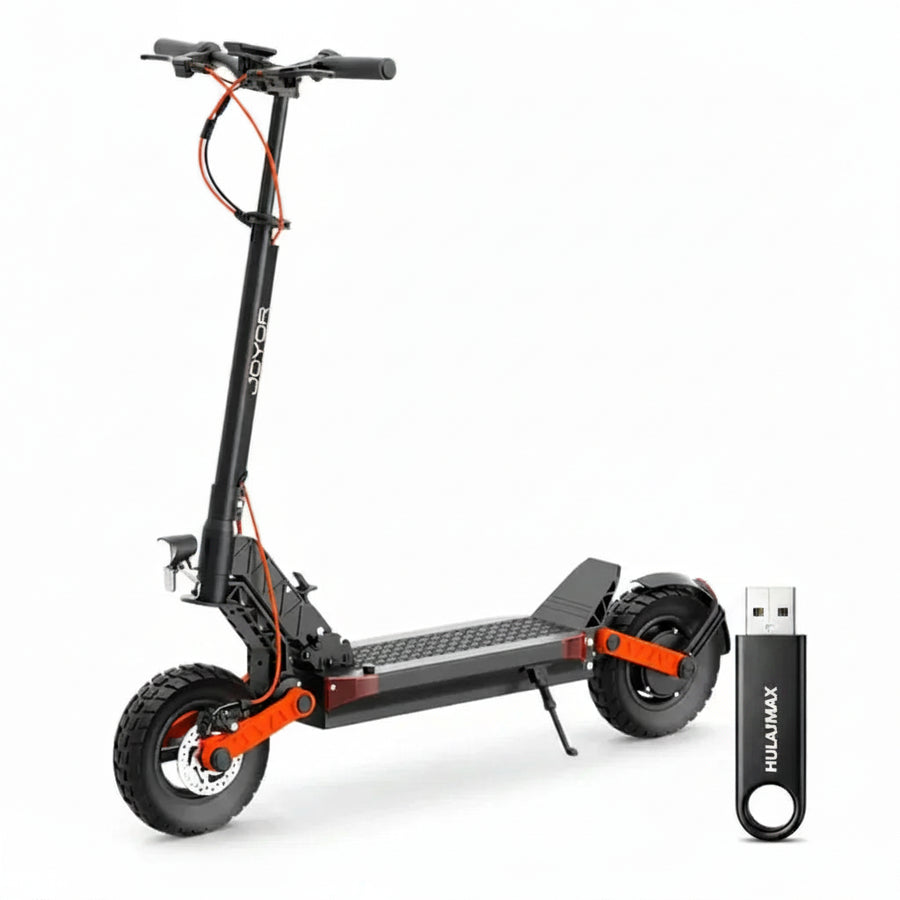 Joyor S8, silnik 600W, bateria 48V 26AH, 10-calowe opony, maks. prędkość 25km/h, zasięg 90km - hulajmax.app